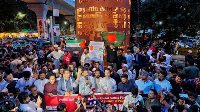 image of গ্লোবাল সুমুদ ফ্লোটিলার সাথে বাংলাদেশী শিক্ষার্থীদের সংহতি প্রকাশ